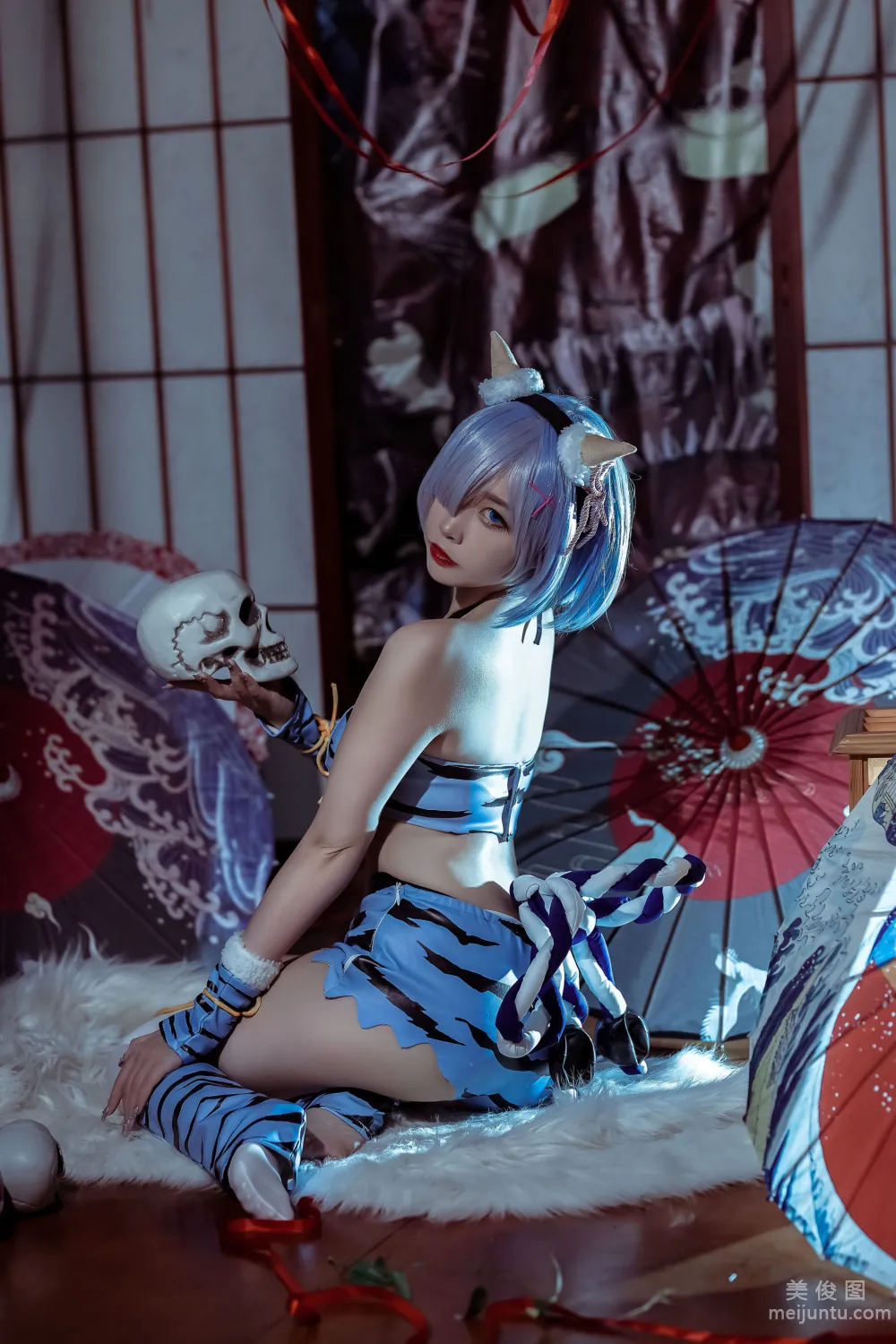 [網紅COSER寫真] 二佐Nisa - 蕾姆 夏日鬼衣 套圖 11