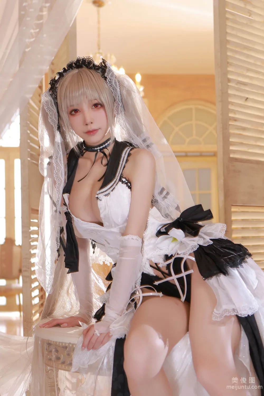 [網紅COSER寫真] 水淼aqua - 碧藍航線 可畏 婚紗 34