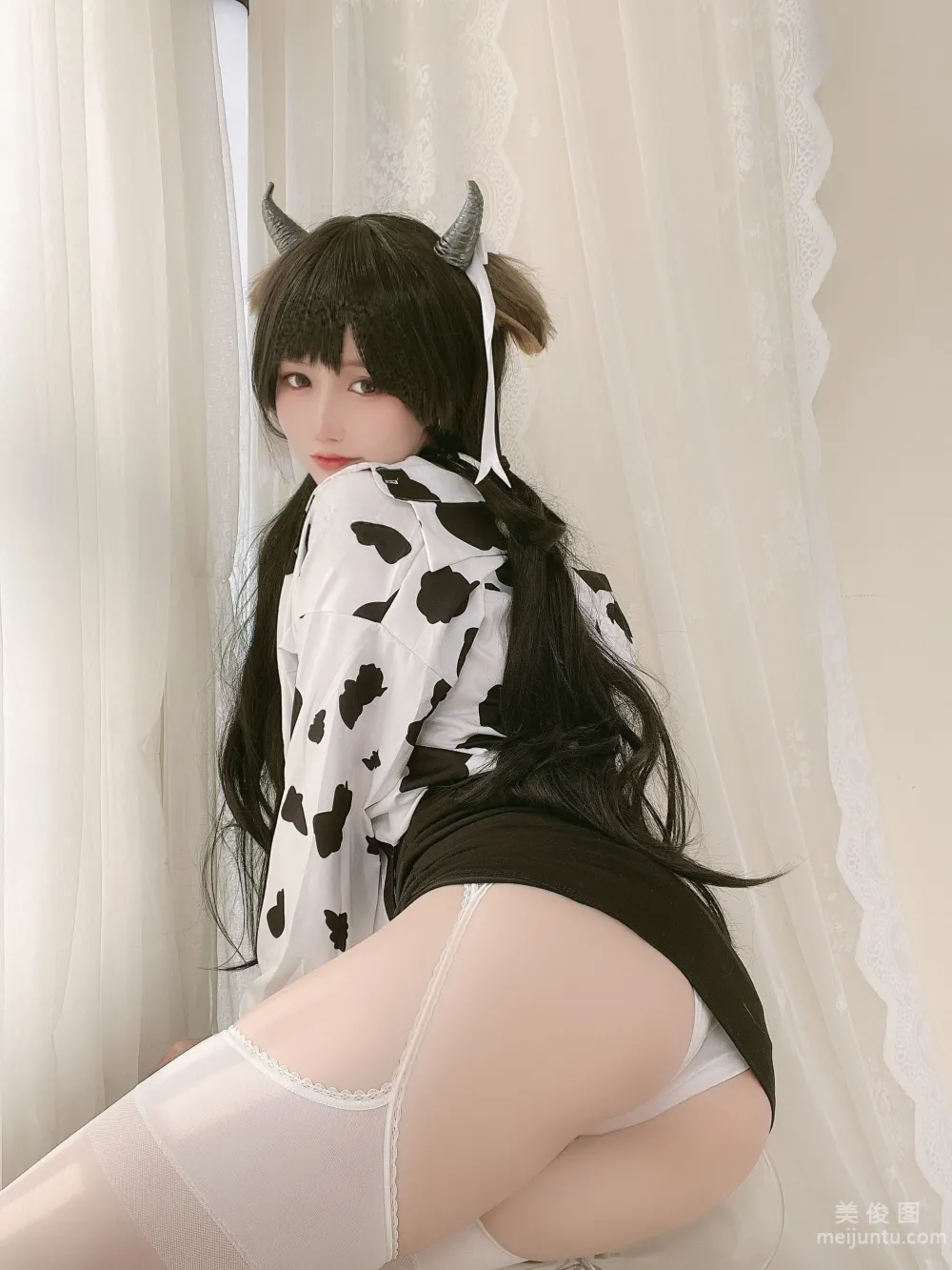 [網紅COSER寫真] 小倉千代w - 奶牛襯衣 27