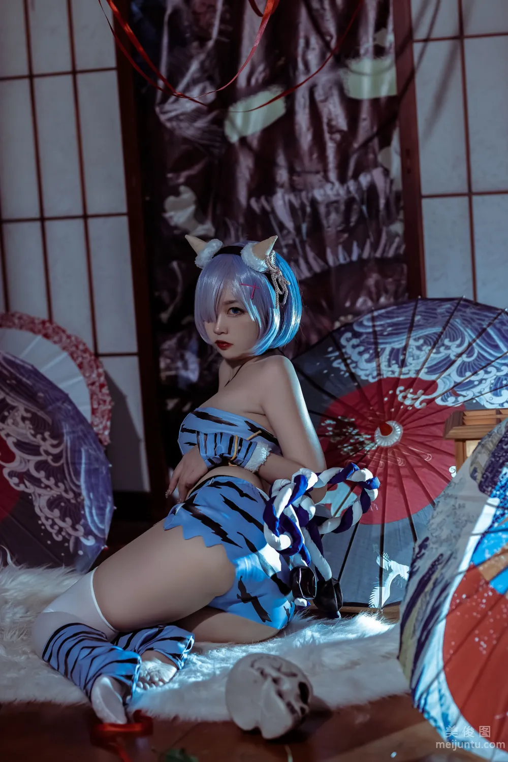 [網紅COSER寫真] 二佐Nisa - 蕾姆 夏日鬼衣 套圖 10