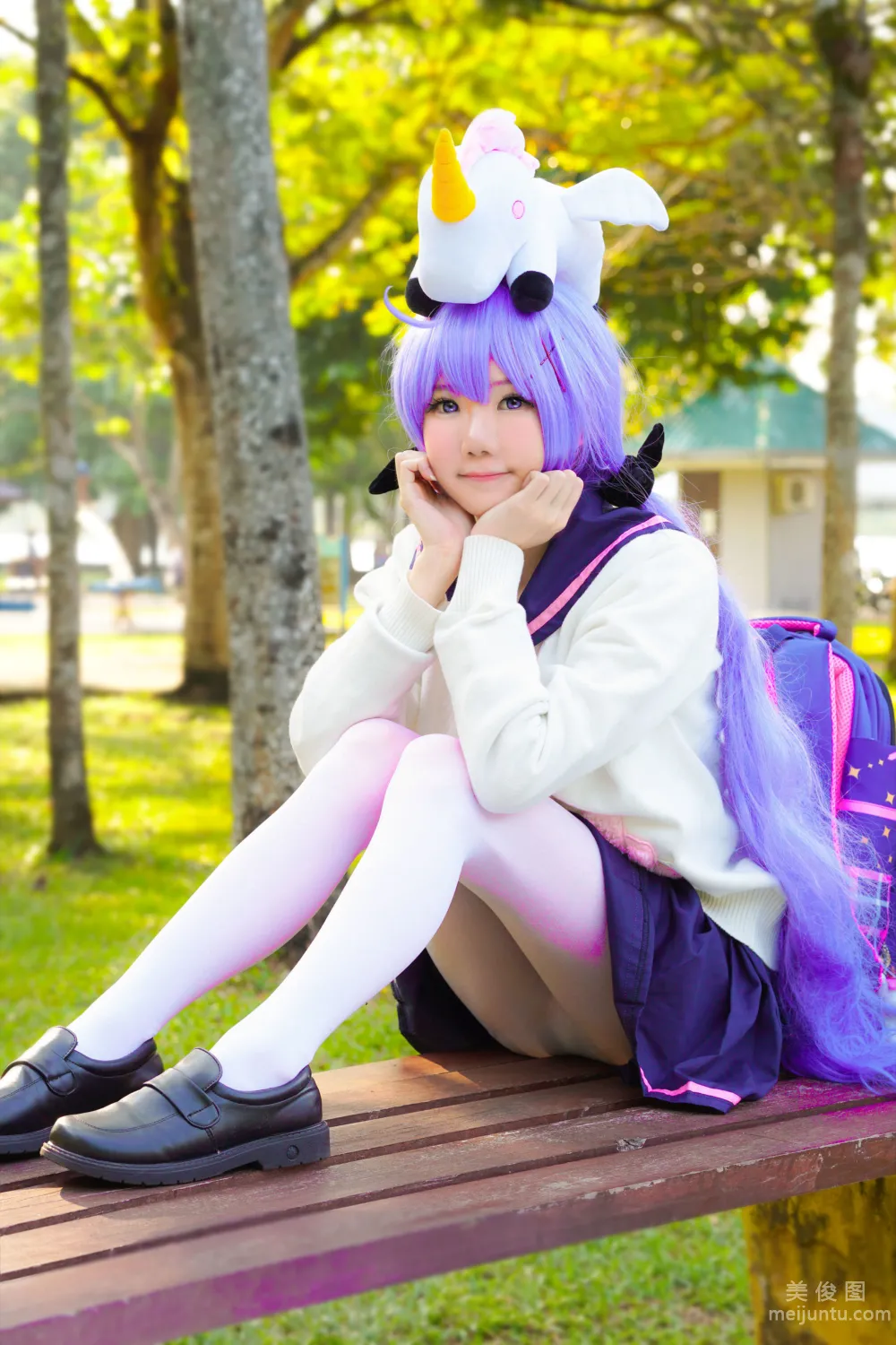 [網紅COSER寫真] Sally Dorasnow - Unicorn JK Set 套圖 18