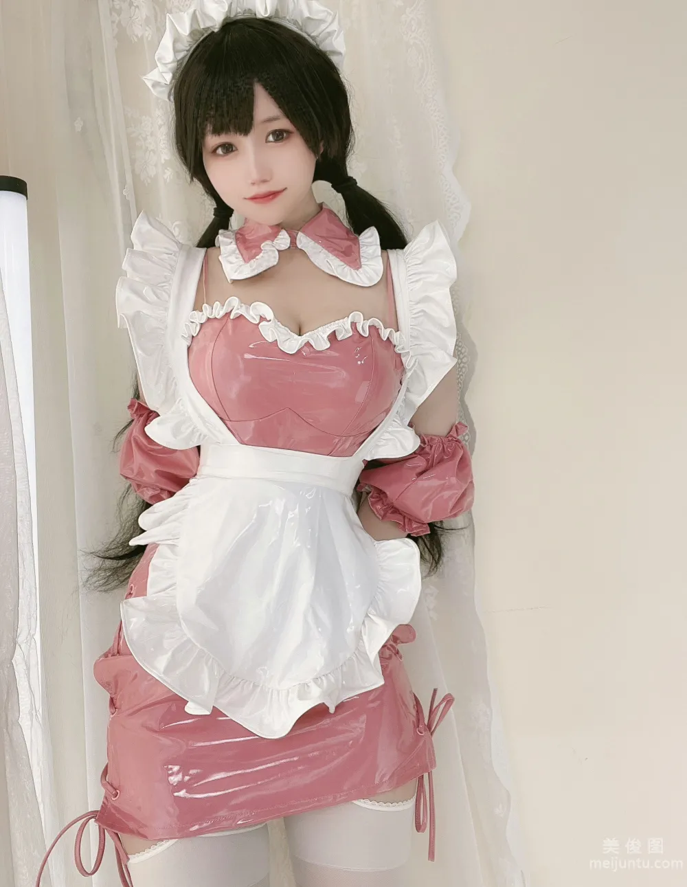 [网红COSER写真] 小仓千代w - 粉色漆皮女仆1