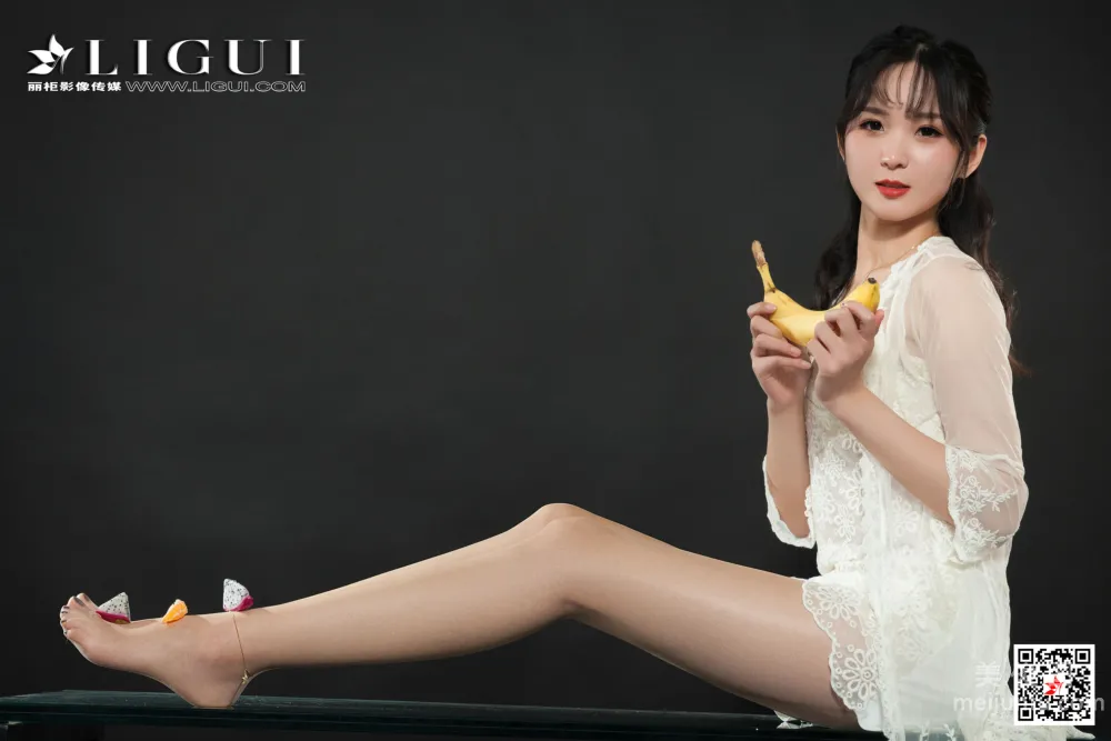 [麗櫃Ligui] 2021.10.03 Model 小戈 絲足美腿套圖 22