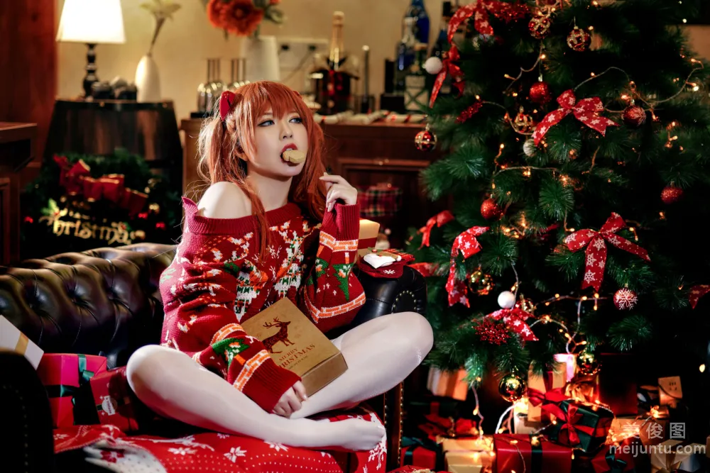 [網紅COSER寫真] 半半子 - 式波・ASUKA Christmas 6