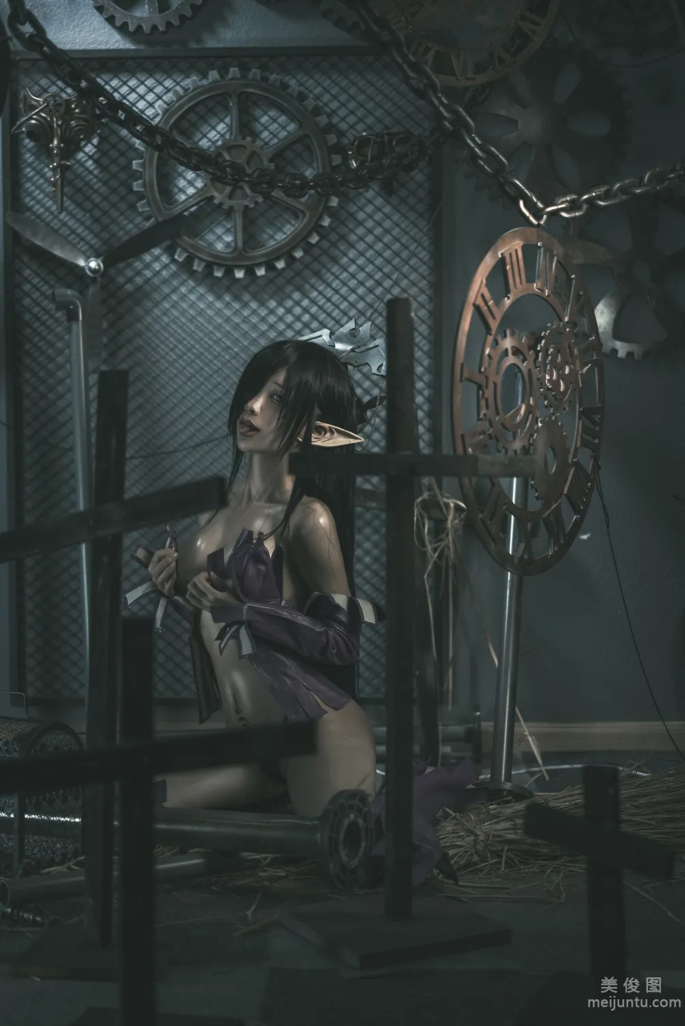 [網紅COSER寫真] 蠢沫沫 - 黑獸女王 原設 套圖 18