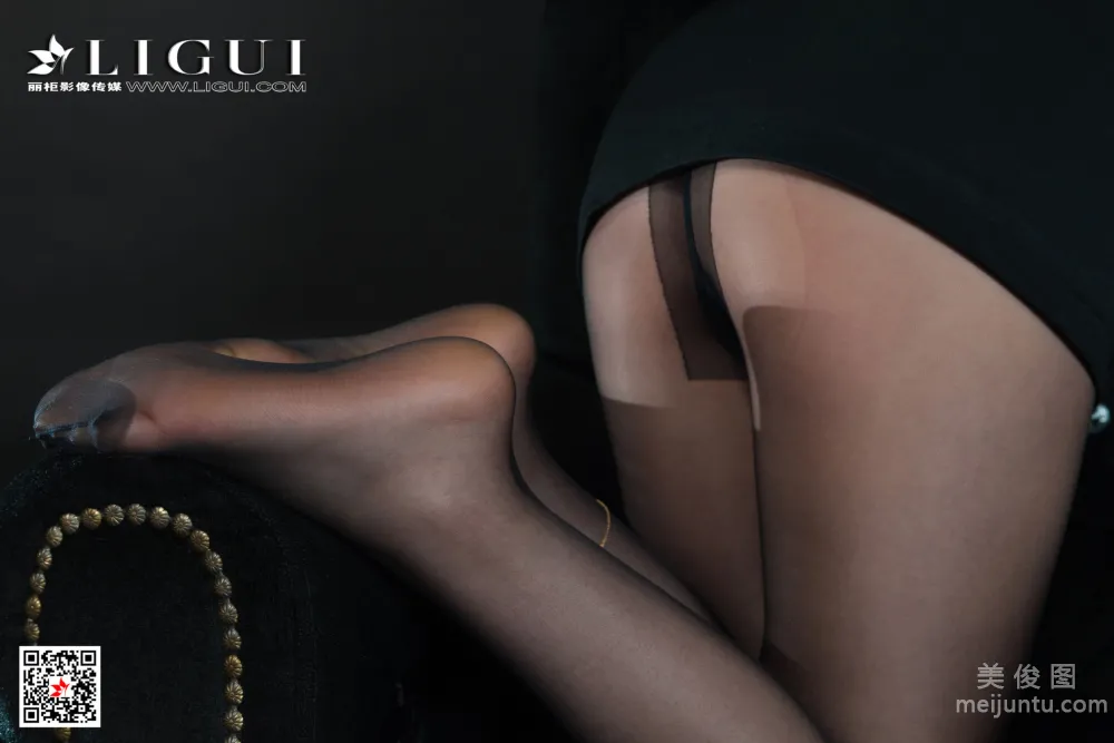 [丽柜Ligui] 2021.09.15 Model 然然 丝足美腿套图32