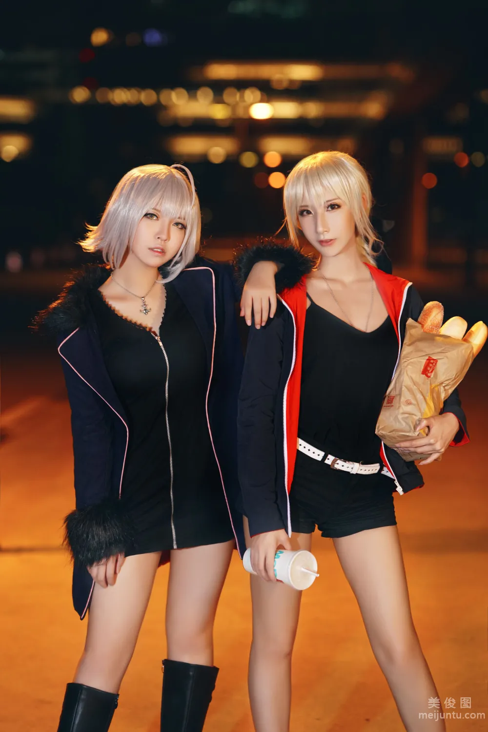 [網紅COSER寫真] 半半子&amp;索索sophia - 黑貞2 3