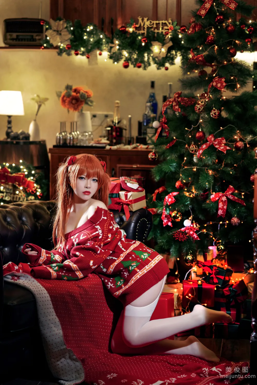 [網紅COSER寫真] 半半子 - 式波・ASUKA Christmas 3