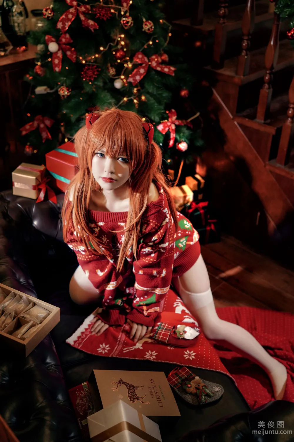 [網紅COSER寫真] 半半子 - 式波・ASUKA Christmas 18