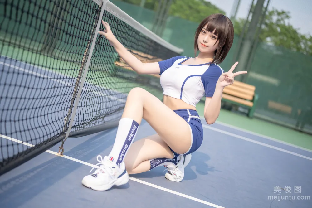 [網紅COSER寫真] 蜜汁貓裘 - 體操服 12