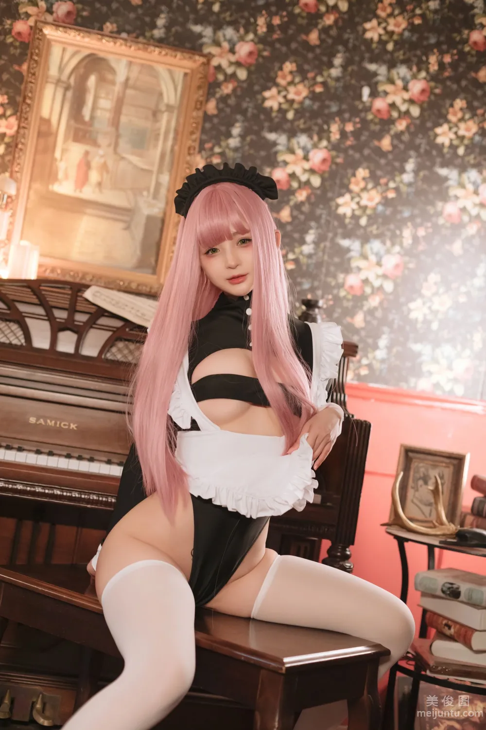 [網紅COSER寫真] 桜井甯甯 - 複古女仆 套圖 43