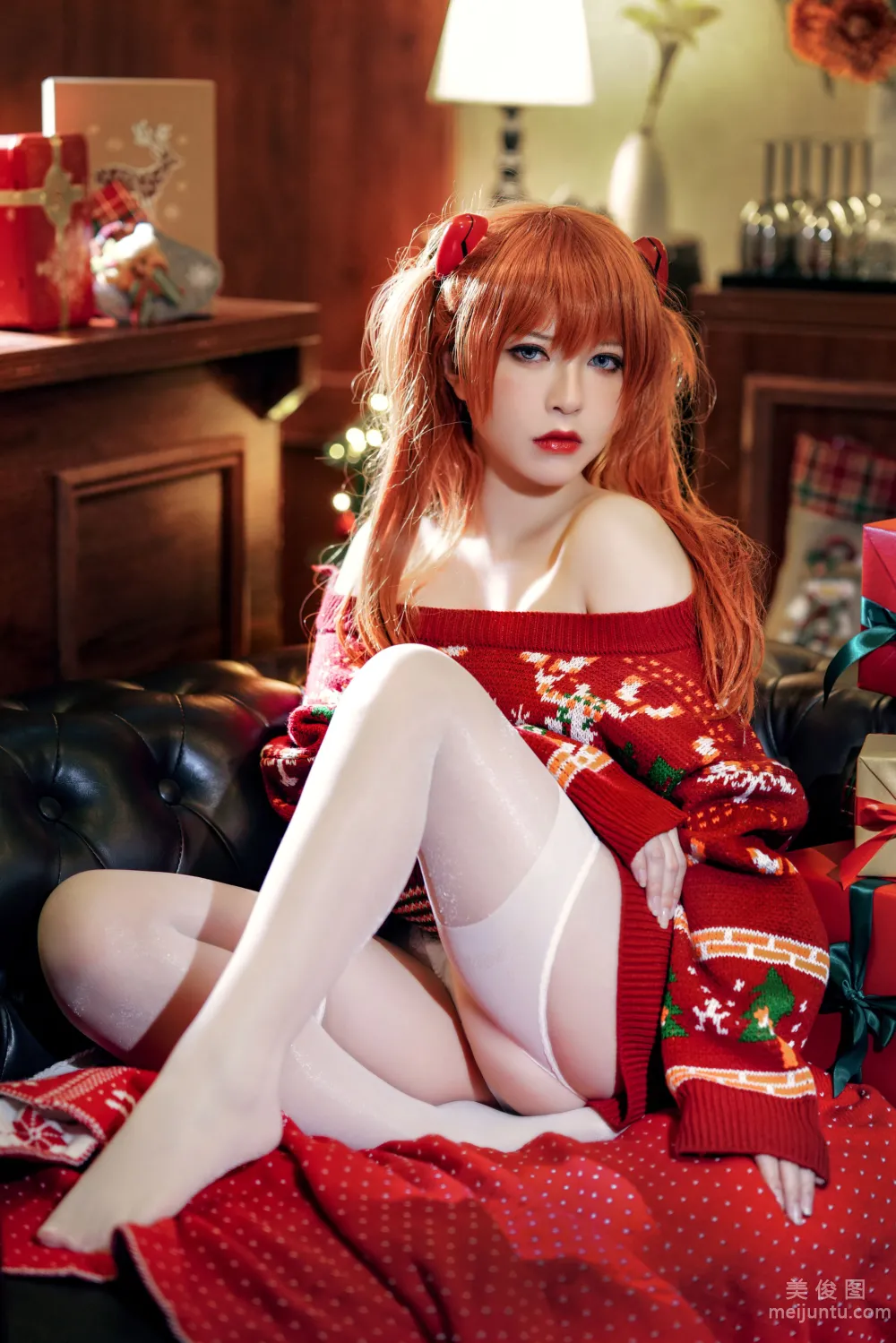 [網紅COSER寫真] 半半子 - 式波・ASUKA Christmas 1