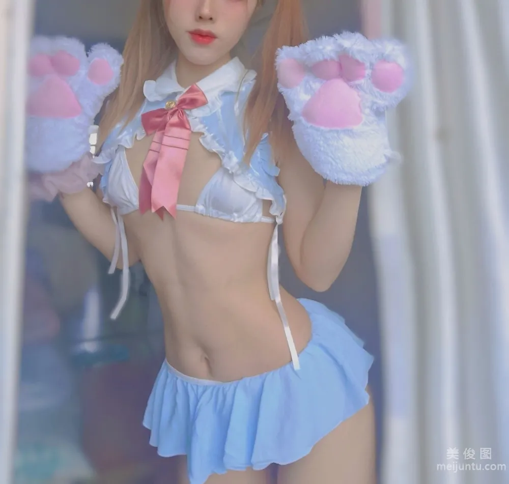 [網紅COSER寫真] 钛合金大粑粑 - 貓耳女仆 5