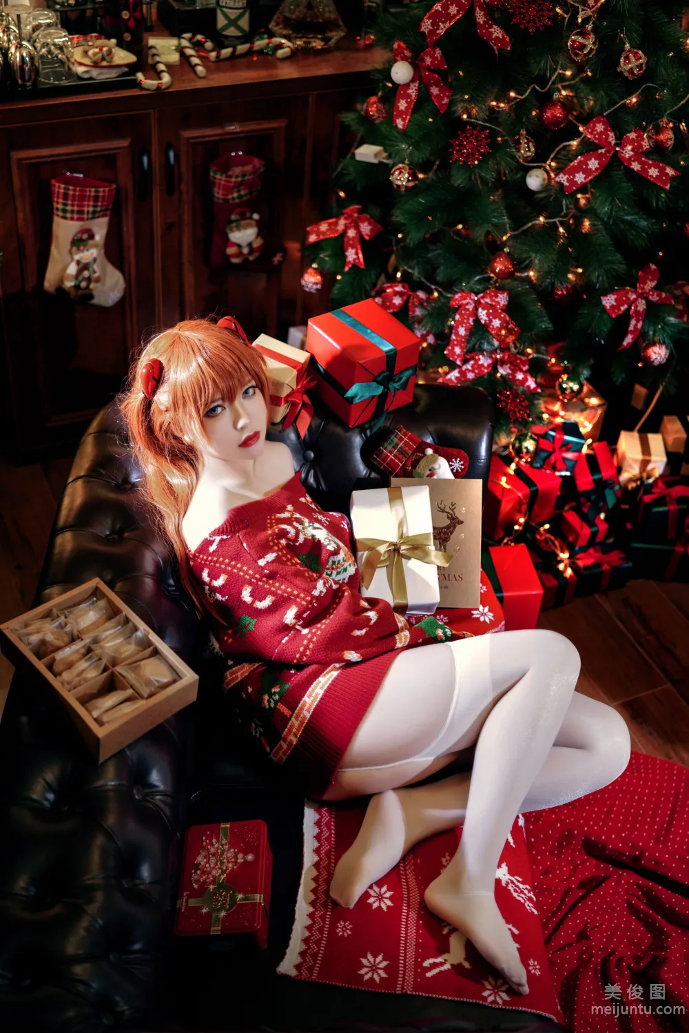 [網紅COSER寫真] 半半子 - 式波・ASUKA Christmas 15