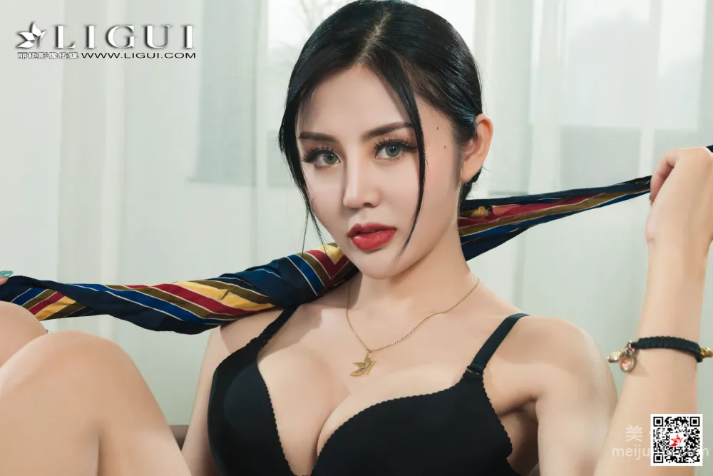 [丽柜Ligui] 2021.10.04 Model 凉儿  丝足美腿套图55