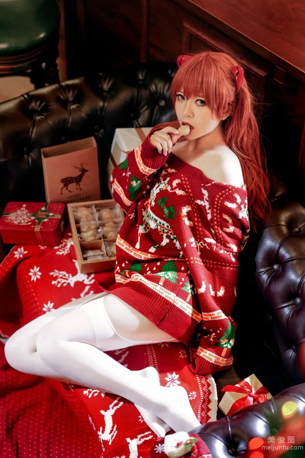 [網紅COSER寫真] 半半子 - 式波・ASUKA Christmas 13