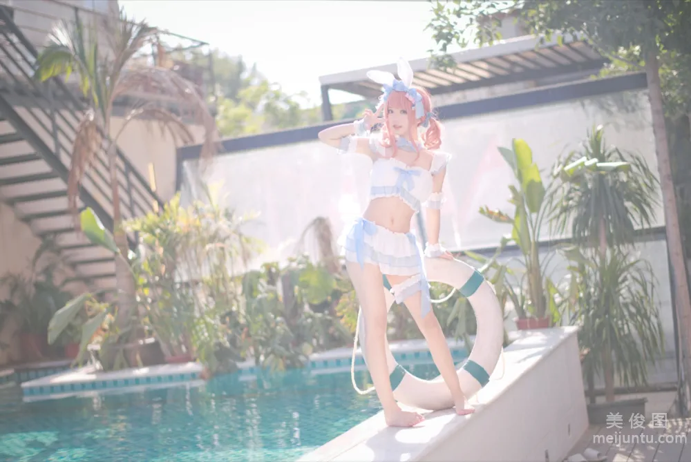 [網紅COSER寫真] 花柒Hana - 夏日甜芯 泳裝 套圖 10