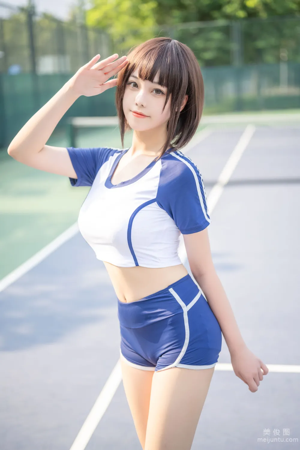 [網紅COSER寫真] 蜜汁貓裘 - 體操服 15