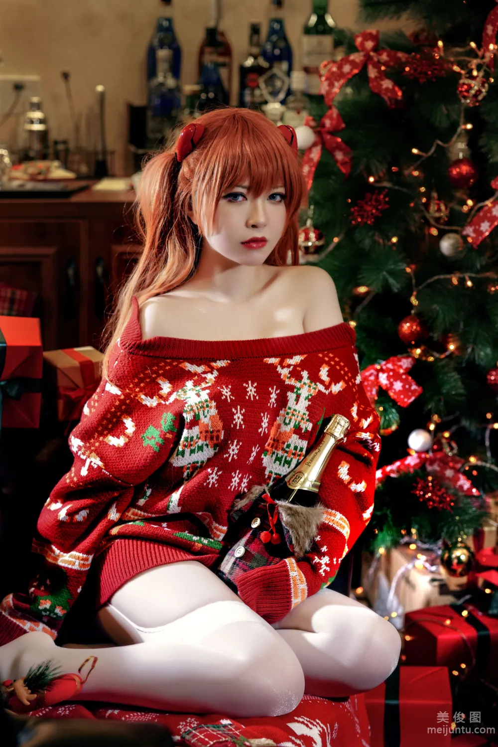 [網紅COSER寫真] 半半子 - 式波・ASUKA Christmas 19