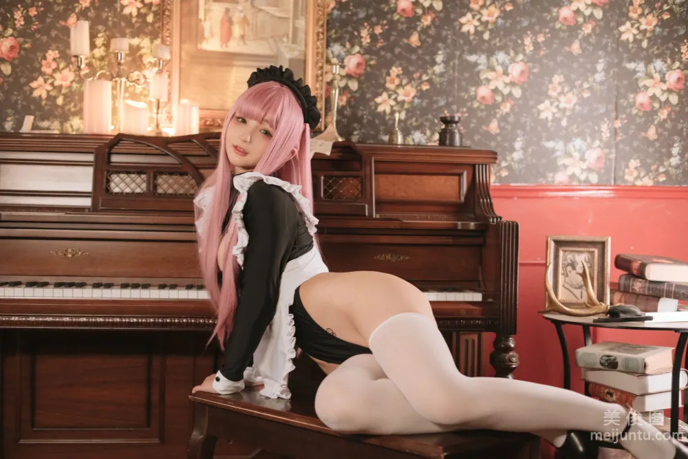 [網紅COSER寫真] 桜井甯甯 - 複古女仆 套圖 44
