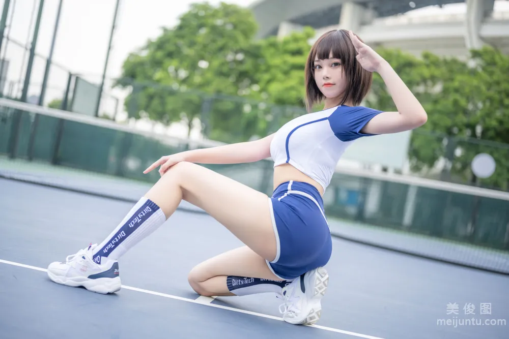 [網紅COSER寫真] 蜜汁貓裘 - 體操服 9