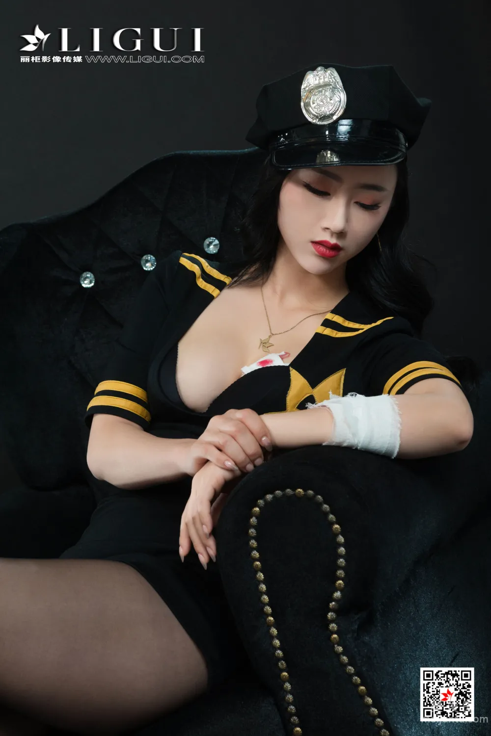 [丽柜Ligui] 2021.09.15 Model 然然 丝足美腿套图12