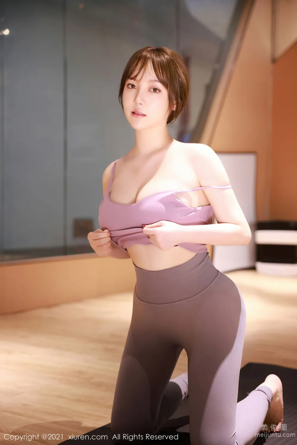 [秀人XiuRen] No.3701 豆瓣醬 - 健身房主題系列 21