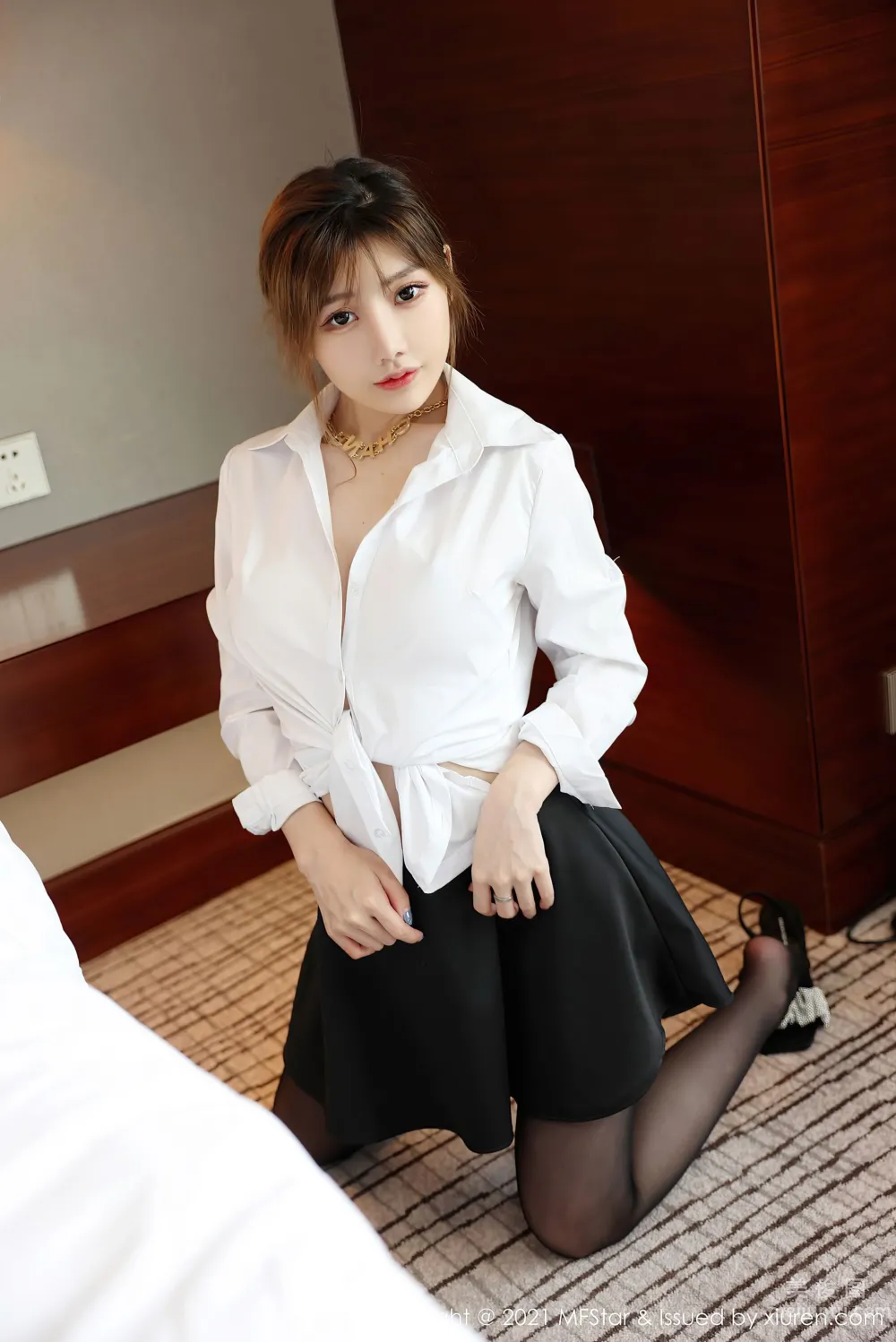 [模範學院MFStar] Vol.525 李穎煊baby - 經典的白襯衫嘿絲系列 26