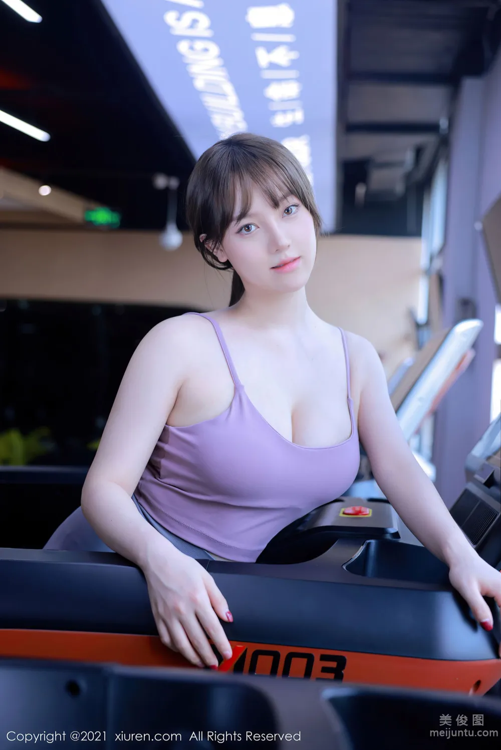 [秀人XiuRen] No.3701 豆瓣醬 - 健身房主題系列 2