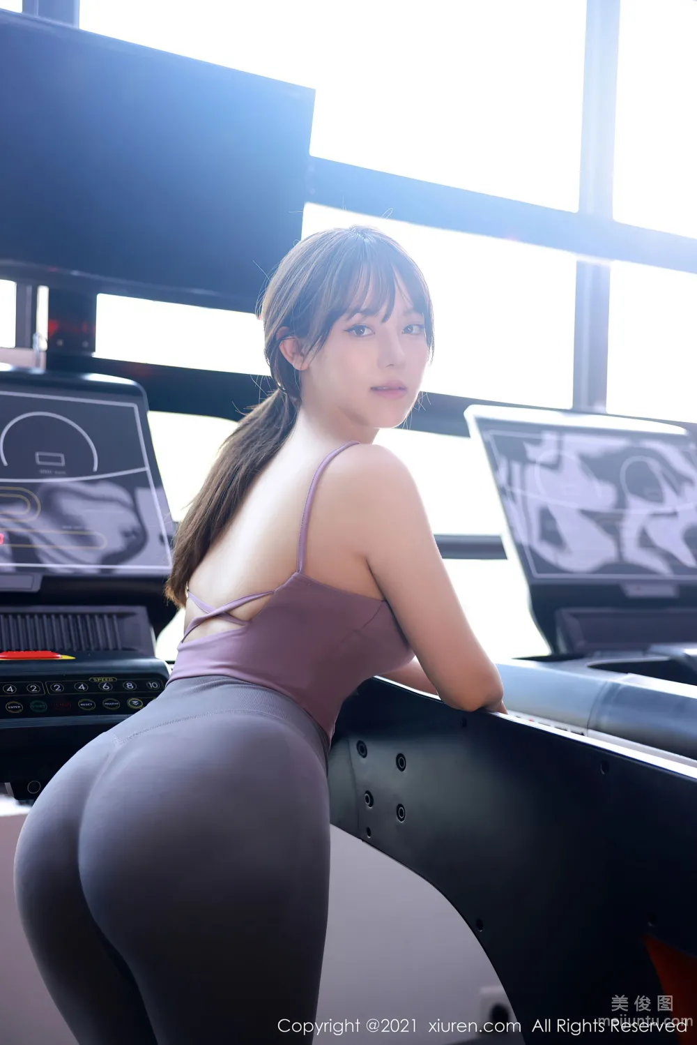 [秀人XiuRen] No.3701 豆瓣醬 - 健身房主題系列 4
