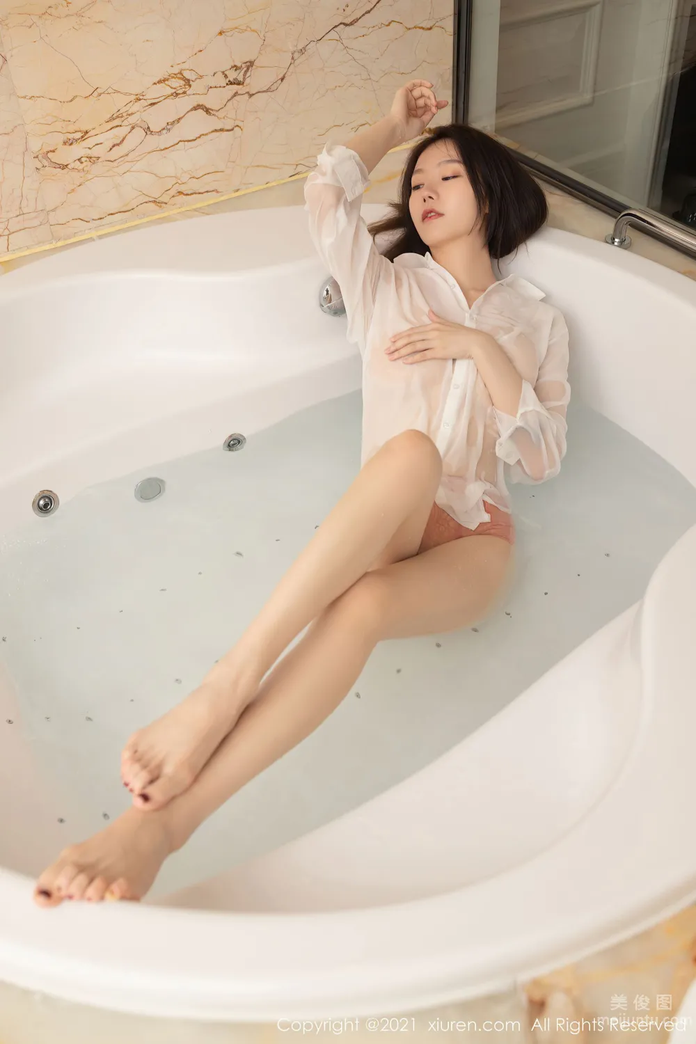 [秀人XiuRen] No.3729 安然Maleah - 主題為健身後沐浴系列 53