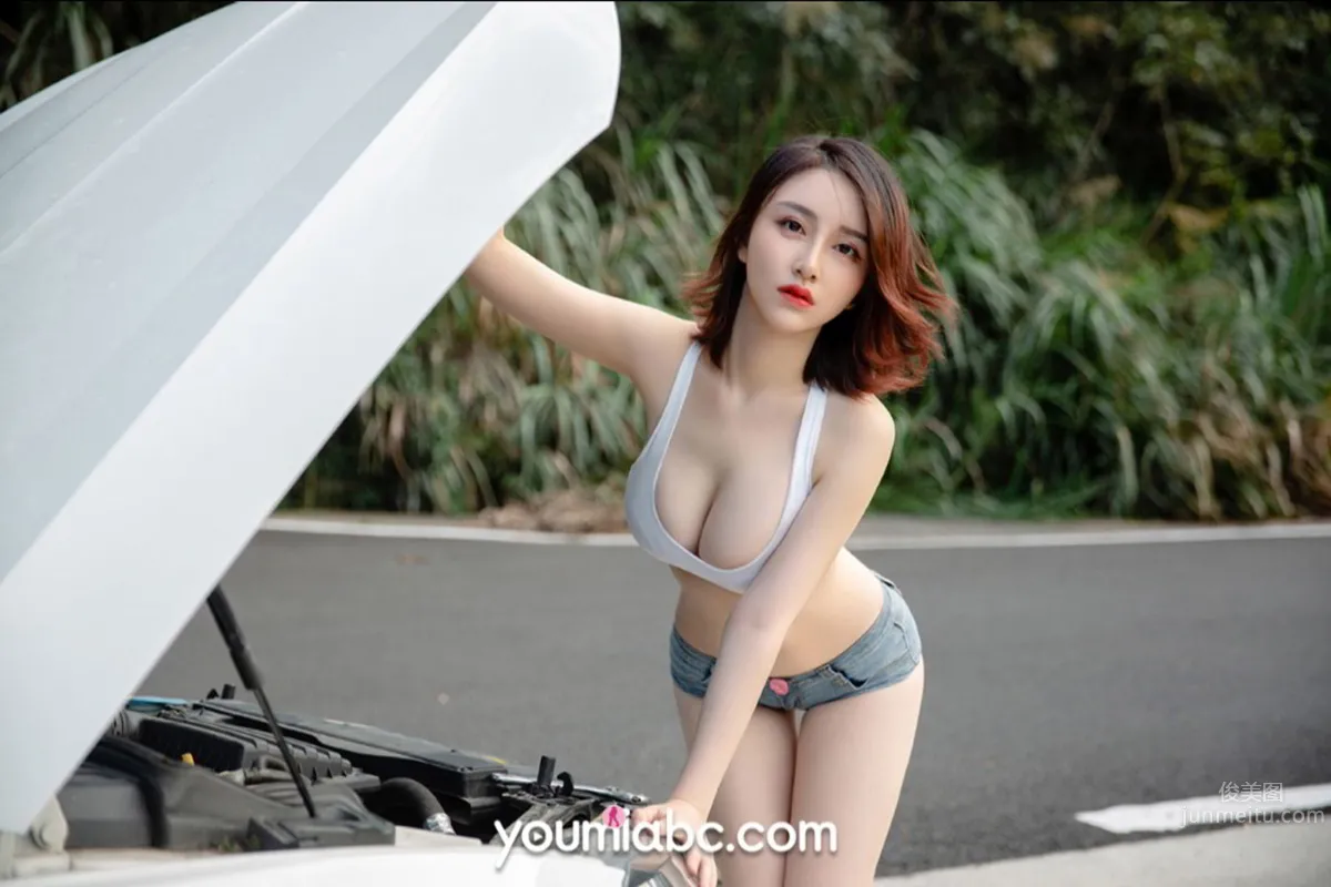 YouMi尤蜜 2020.10.20 沈善熙 修车中の巨乳娘_17