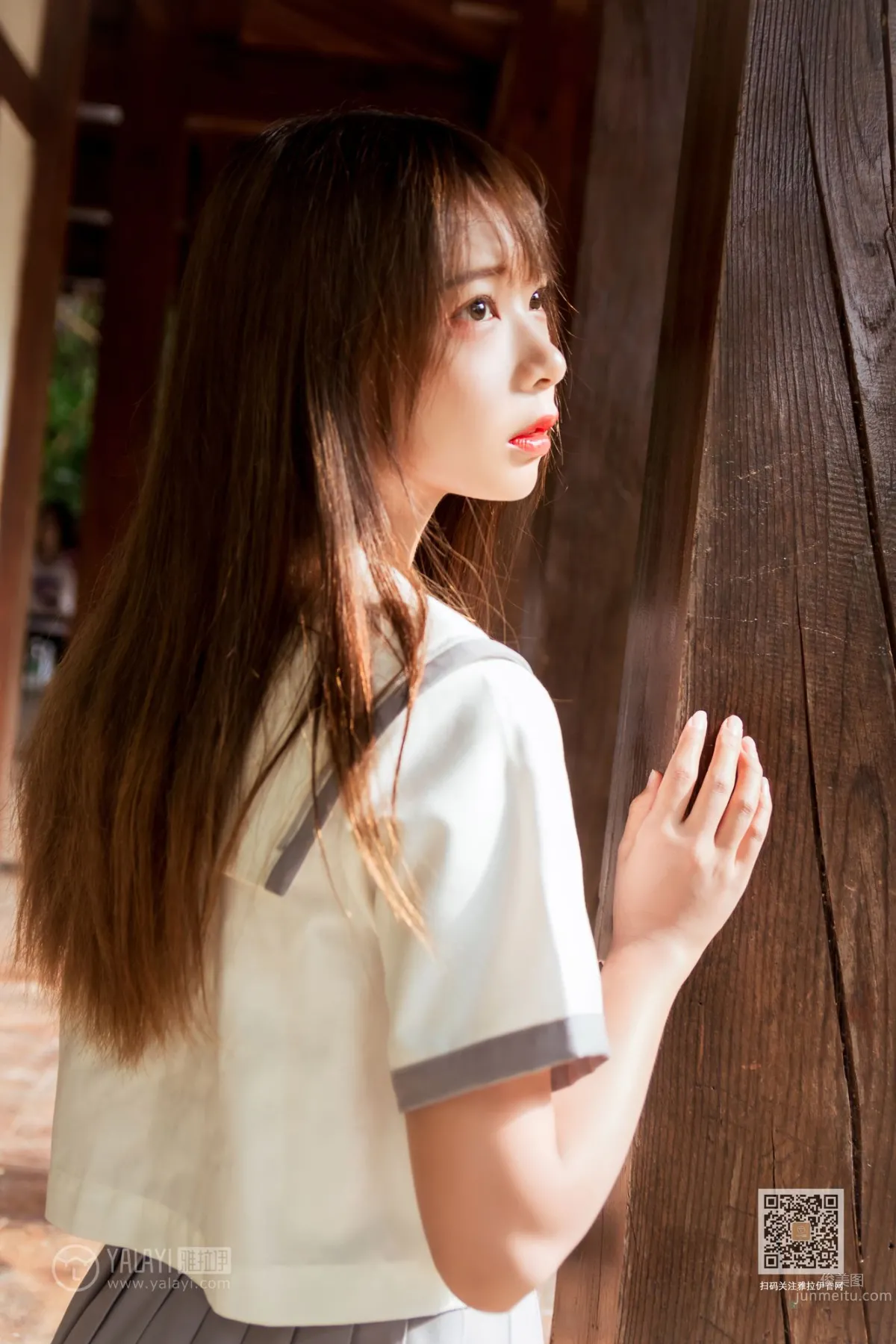 [YALAYI雅拉伊] 2019.11.22 No.471 越秀百褶裙少女 阿禾 6