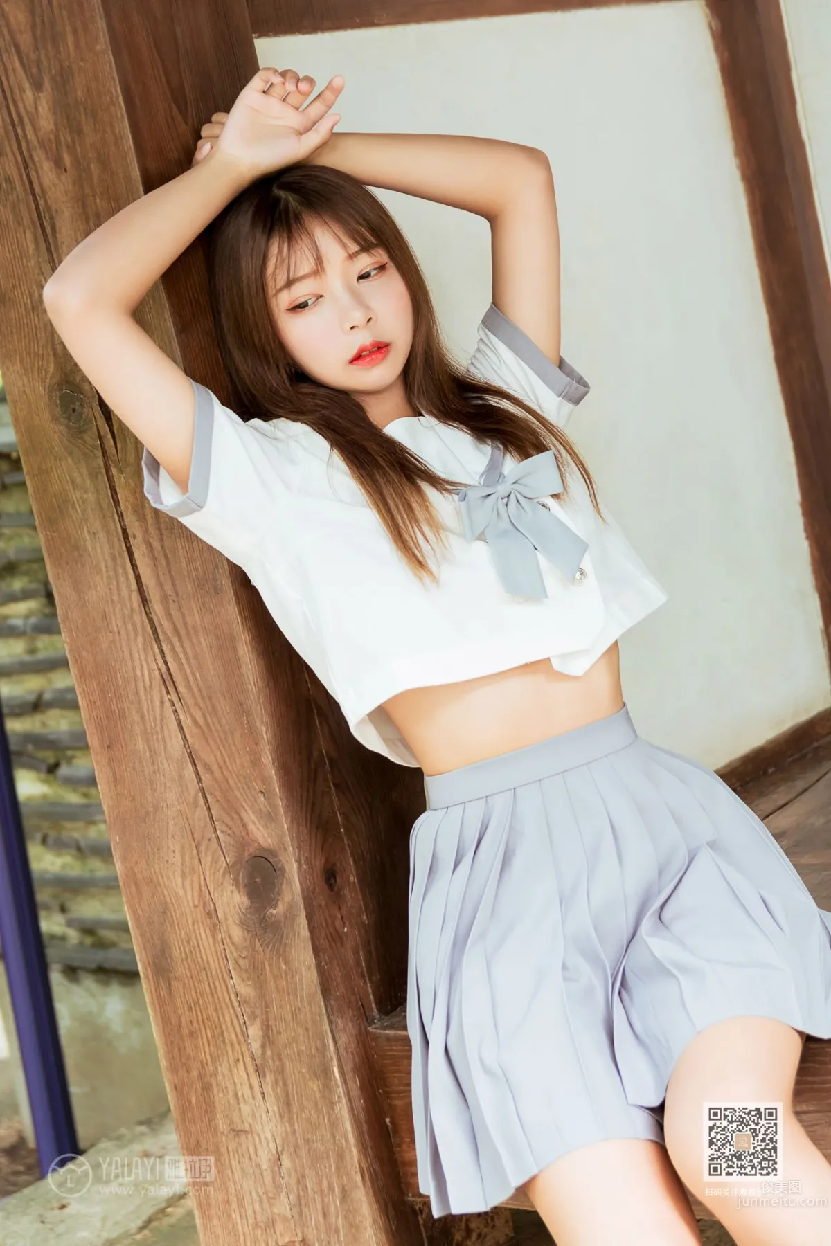 [YALAYI雅拉伊] 2019.11.22 No.471 越秀百褶裙少女 阿禾 23