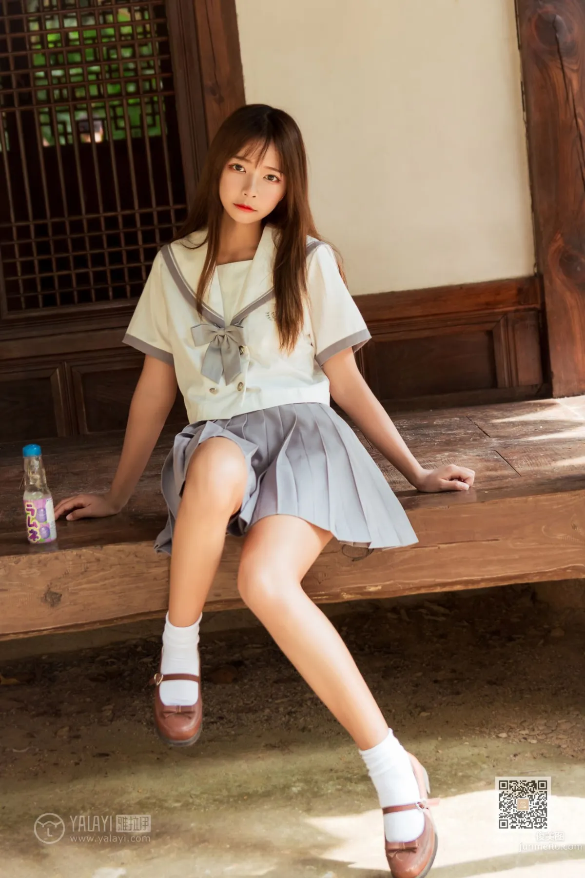 [YALAYI雅拉伊] 2019.11.22 No.471 越秀百褶裙少女 阿禾 8