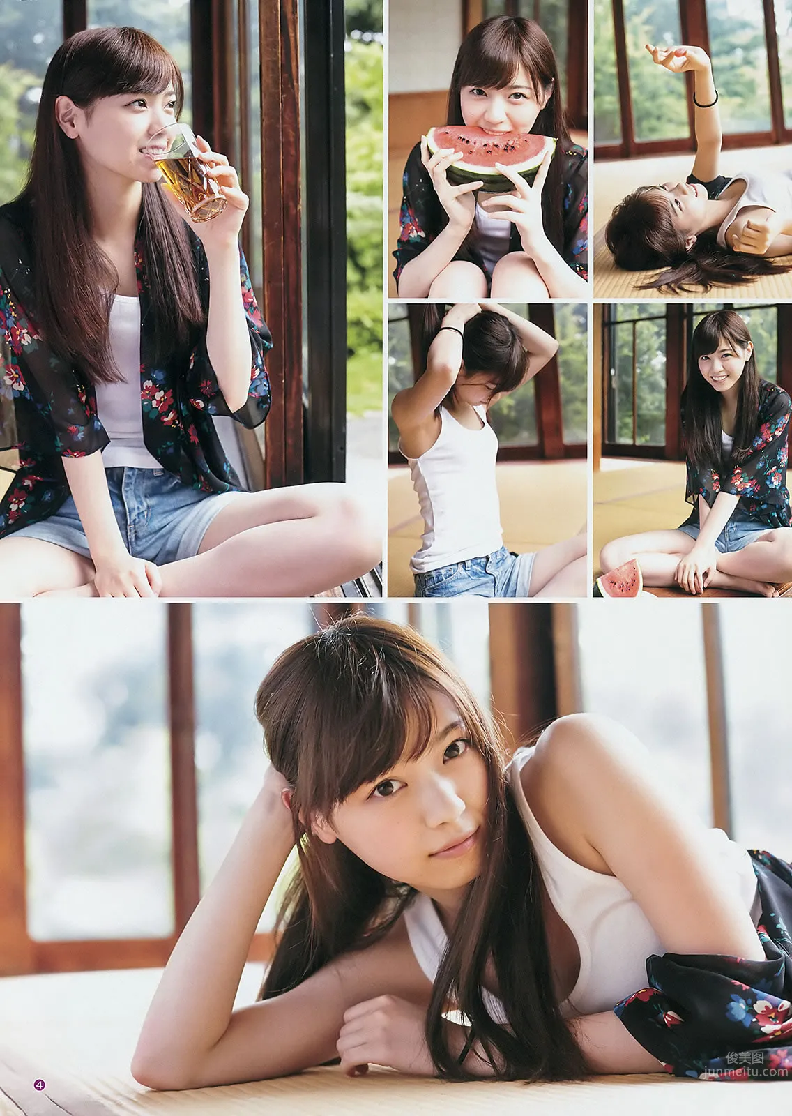 [Weekly Young Jump] 2014 No.32 33 山本彩 西野七瀬 白间美瑠 优希美青_32