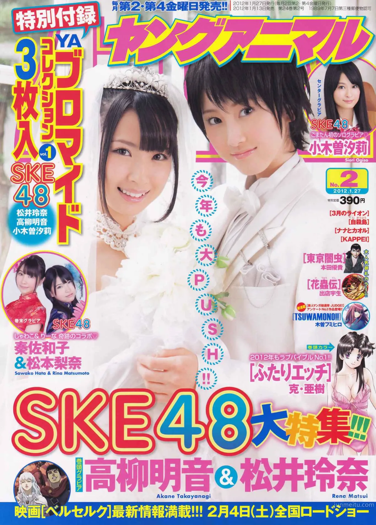 [Young Animal] 2012 No.01 02 AKB48 SKE48 筱崎爱 和田絵莉 Rio [27P]_0