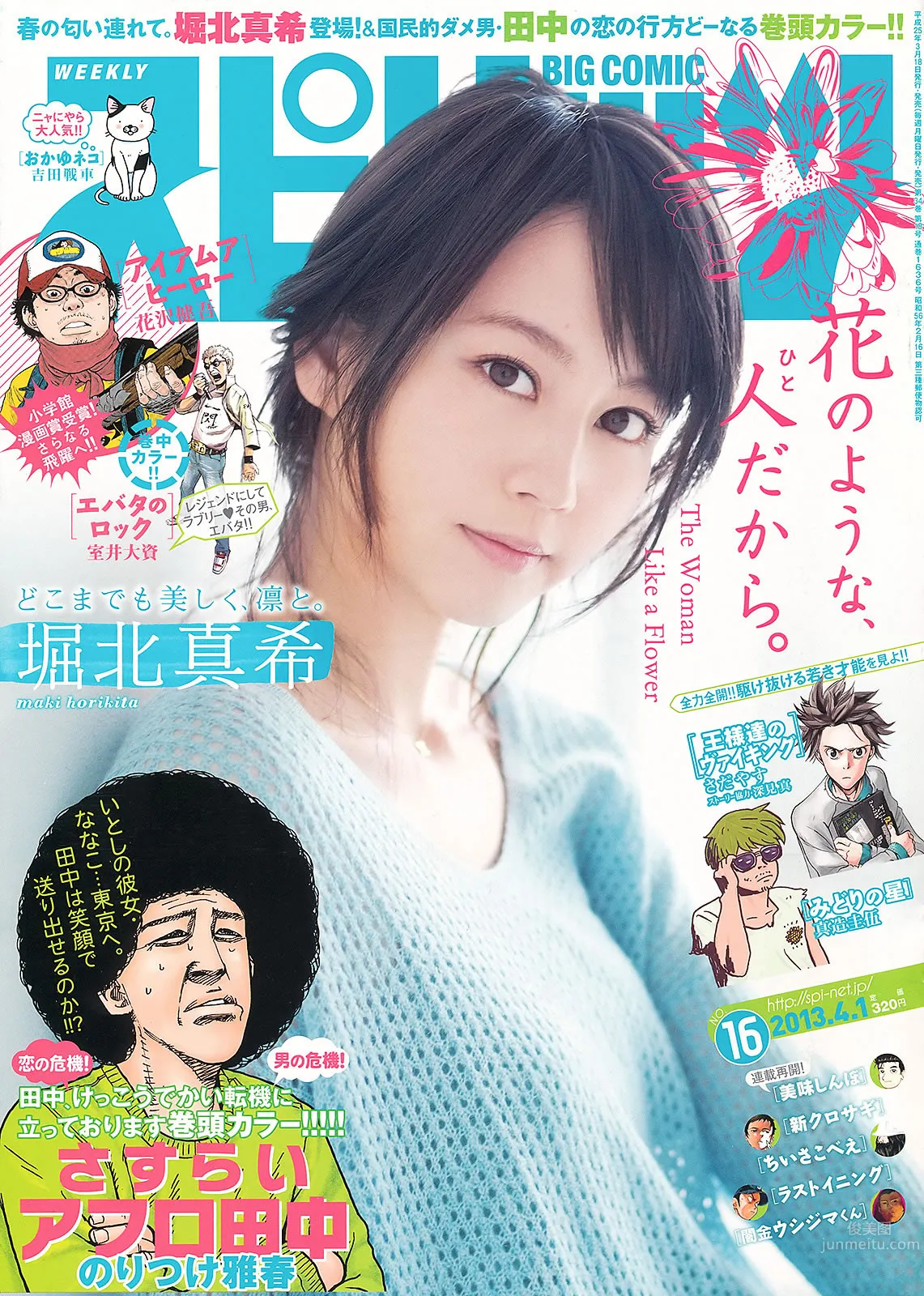 [Weekly Big Comic Spirits] 2013 No.14-17 新井恵理那 オードリー亜谷香 堀北真希 鈴木愛理 矢島舞美 2