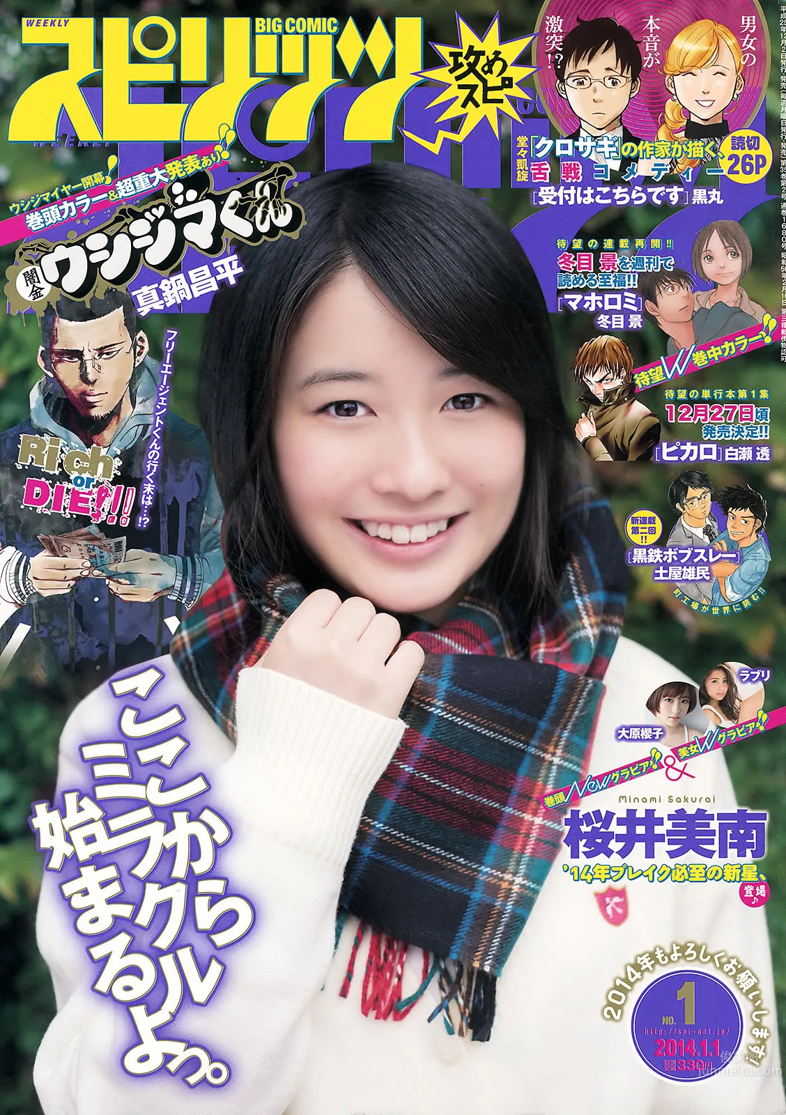 [Weekly Big Comic Spirits] 2014 No.01-06 桜井美南 大原樱子 松井珠理奈 堀北真希 [28P]_3