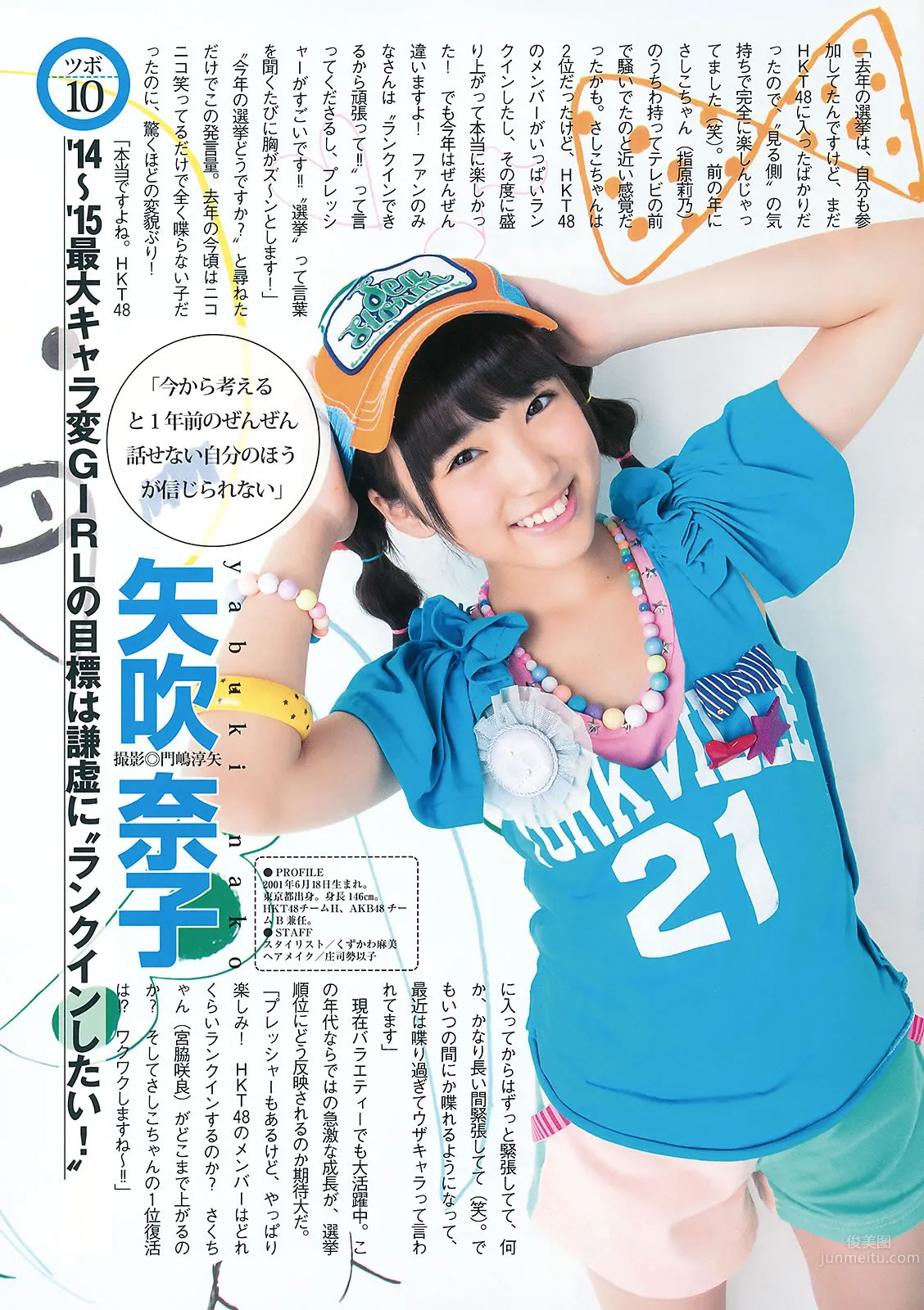 [Weekly Young Jump] 2015 No.27 28 島崎遙香 佐々木優佳裡 齋藤飛鳥 結城ちか 36