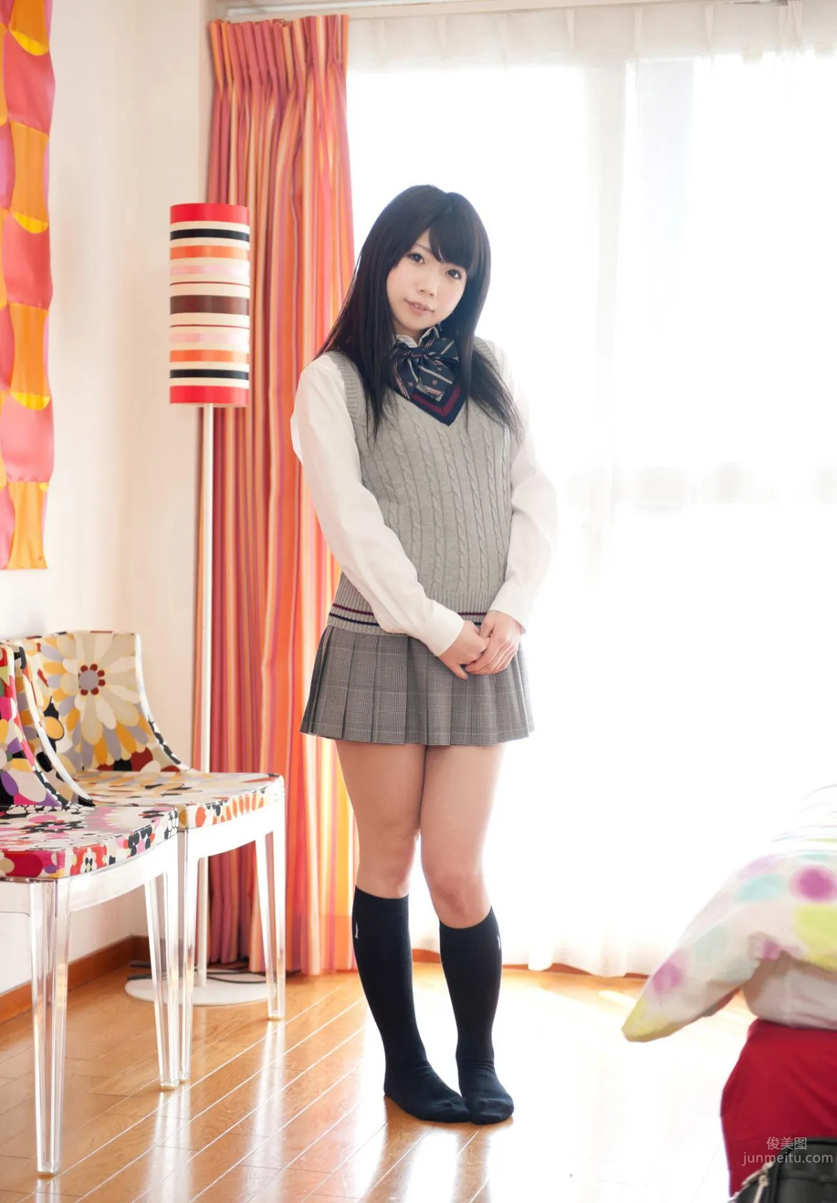 葵夏(葵なつ)- 清新养眼校服写真_4