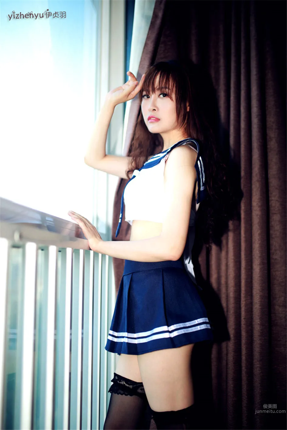 伊貞羽 - 腿模水手服制服絲襪寫真 10