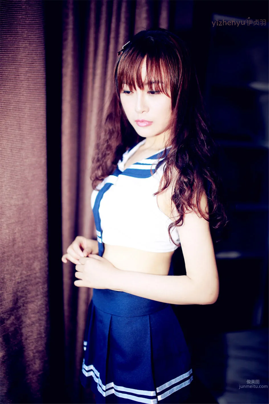 伊貞羽 - 腿模水手服制服絲襪寫真 15