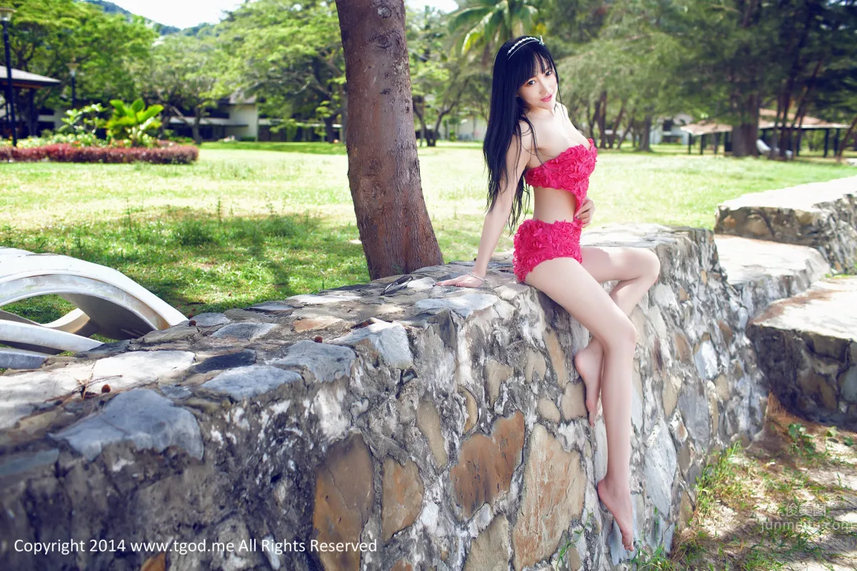 楊上萱- [TGOD推女神] 嬌豔的玫瑰 沙巴系列～ 24