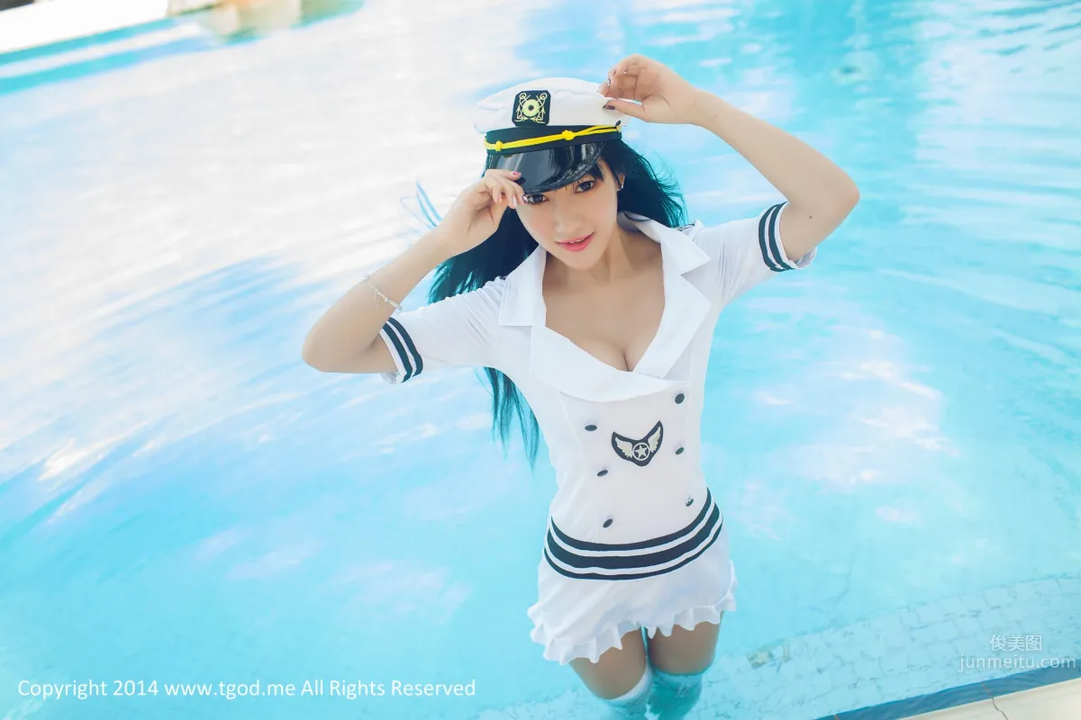 杨上萱- [TGOD推女神] 军舰上的海军女警花 沙巴系列写真 ~_38