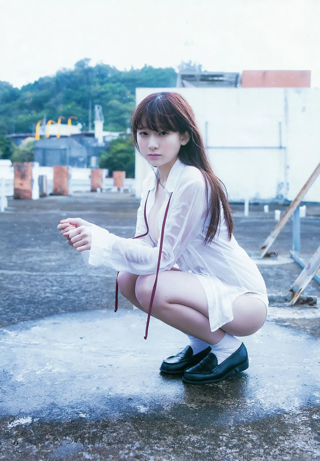 [Weekly Young Jump] 2016 No.12-13 金子理江 麻亜里 RaMu 宮脇咲良 平手友梨奈_5