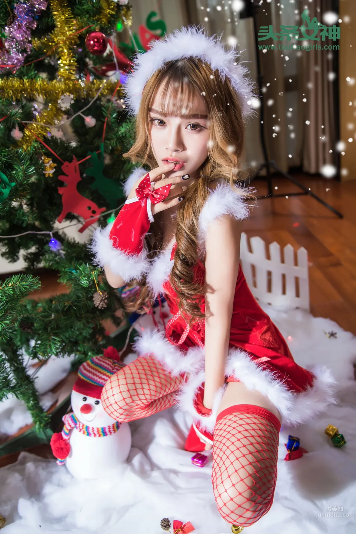 杏儿kitty- [TouTiao头条女神] 2016-12-19 圣诞女郎_1