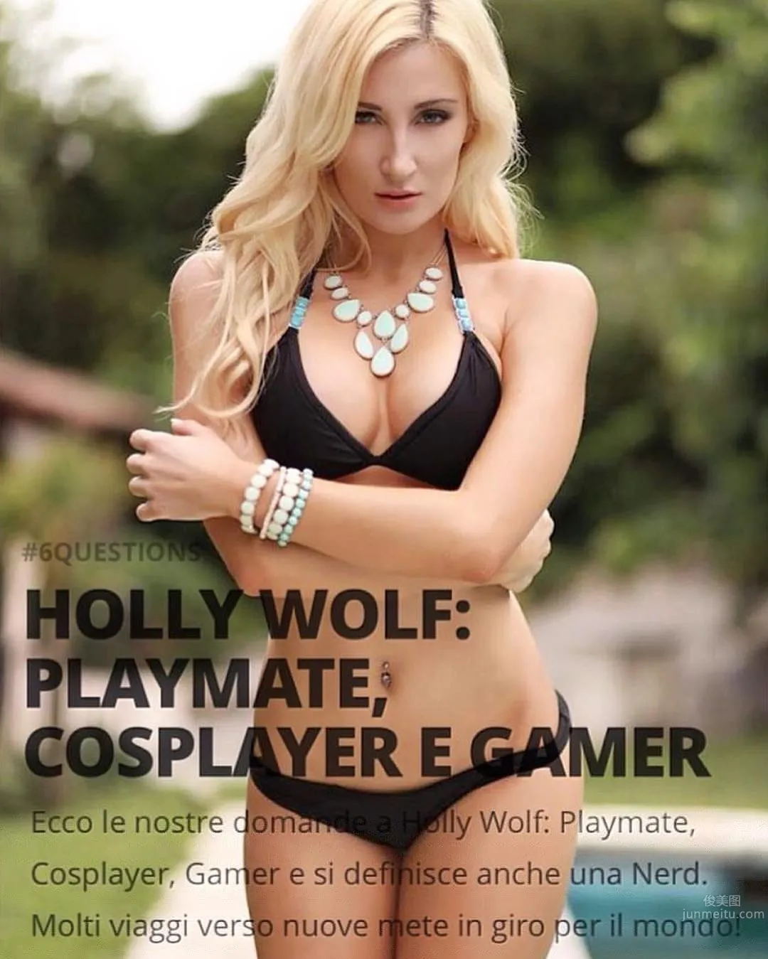 Holly Wolf- 隻約亞洲男人的花花公子辣模 30