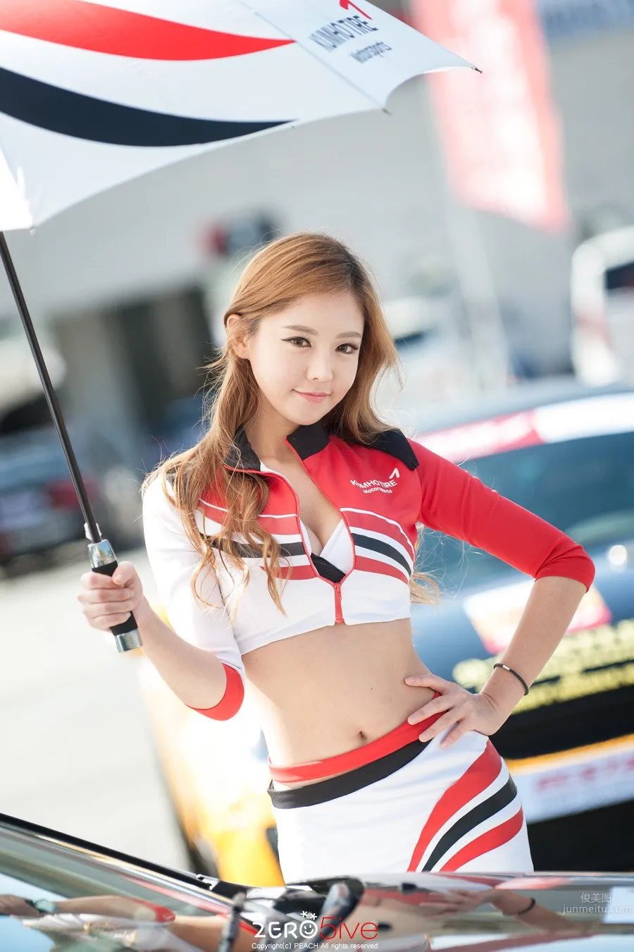 架景- 南韓美女賽車女郎清爽寫真 15