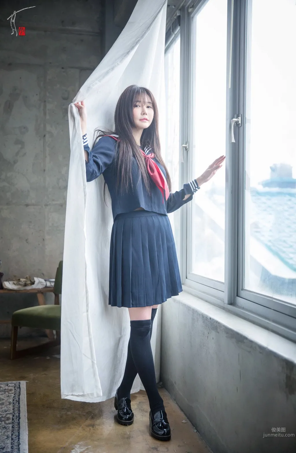 Han Ga Eun- 性感妖娆制服寫真 58